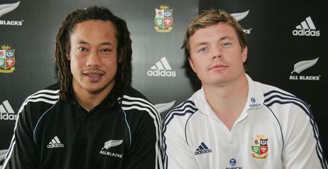 Before the storm: Tana Umaga and Brian O'Driscoll