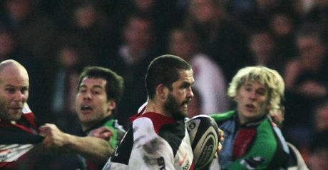 Saracens' Andy Farrell on the charge