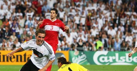Lahm celebrates his late winner