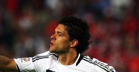 Ballack: Celebrates winner