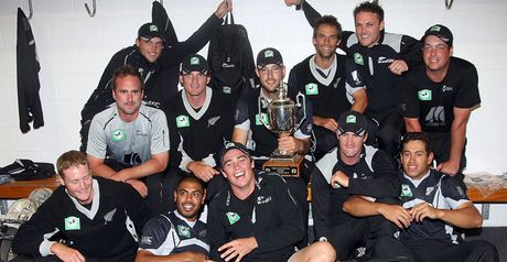 Series win: New Zealand celebrate