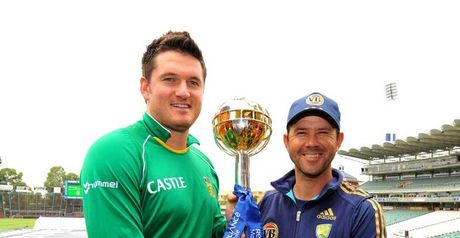 Smith (left) and Ponting