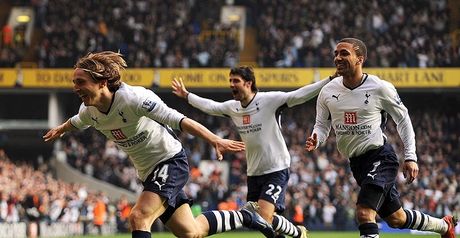 Mod-ern man: Luka Modric celebrates his winner