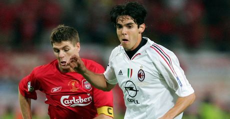 Gerrard and Kaka in 2005