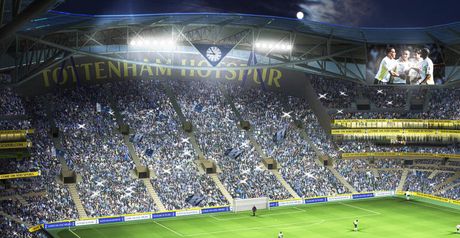 The internal Stadium bowl including the new single-tier stand