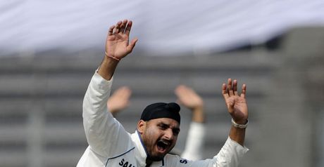 Harbhajan: kicked advertising board