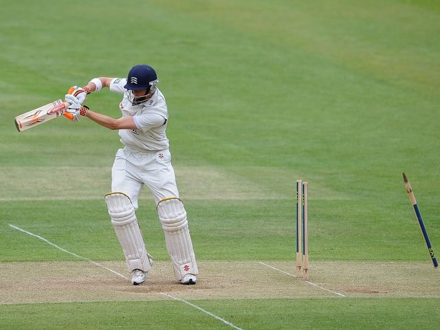 Simpson - bowled by Kirby.