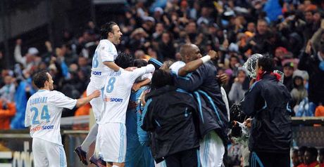Marseille players celebrate