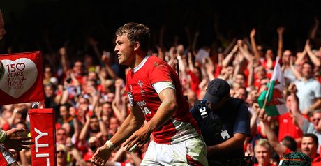 Prydie: First try for Wales