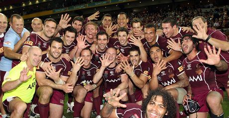 Five in a row: Maroons celebrate