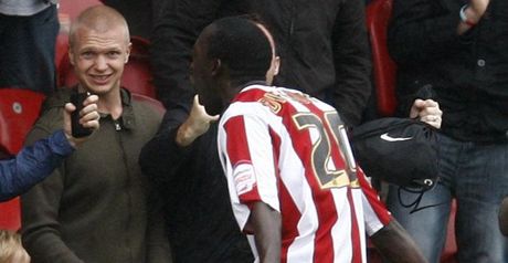 Diagouraga: Celebrates his goal for Brentford