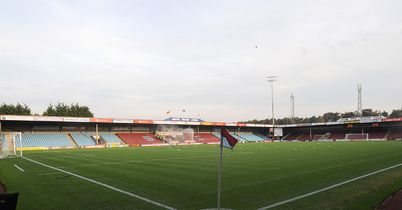 Glanford Park: Frozen pitch