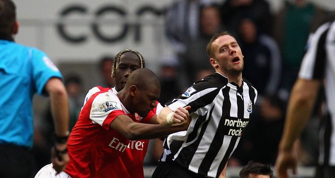 Diaby: Sent off