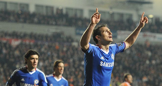 Lampard celebrates his brace