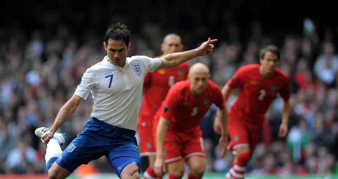 Frank Lampard: Has converted seven penalties while donning the colours of his country