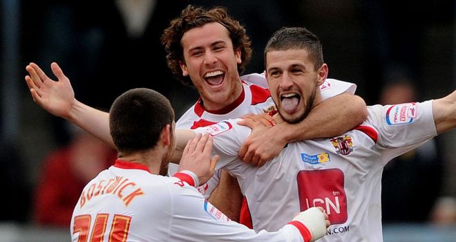 Mousinho (right): Netted Boro's second goal