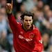 Giggs celebrates his superb goal at Manchester City that helped United win the Double 'with kids' in 1996