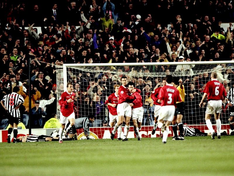 Giggs also scored a crucial equaliser for United in the 1999 Champions League semi-final first leg at Old Trafford