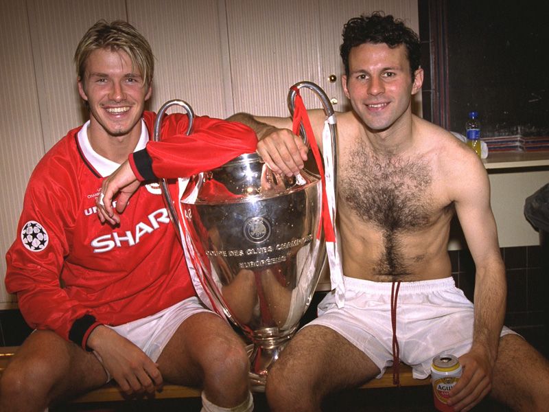 ... before Beckham, Giggs and United complete the job by beating Bayern Munich in the Champions League final