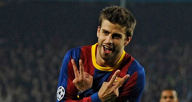 Pique: Sidelined for three weeks with calf muscle strain