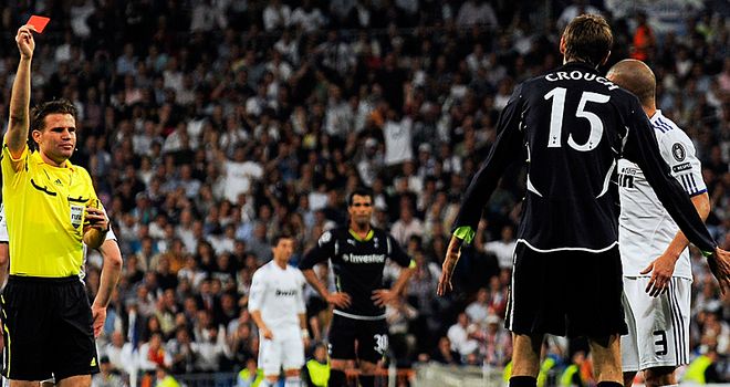 Crouch gets his marching orders to trigger Spurs' slide