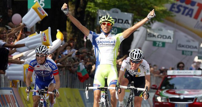 Capecchi celebrates his first Giro success