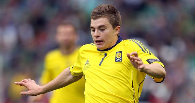 James Forrest: The Scotland winger was a constant threat against Slovenia