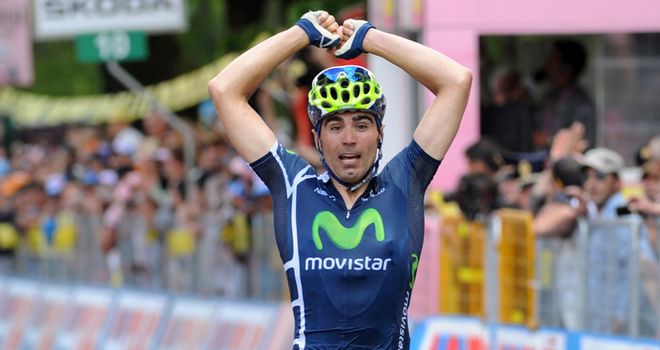 Ventoso: Took the tough uphill finish as rival Petacchi faltered metres from the line