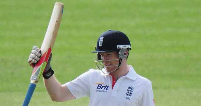 Morgan smased four sixes and 24 fours on his way to 156 not out