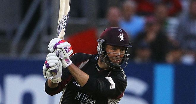 Somerset will be without captain Marcus Trescothick for six weeks