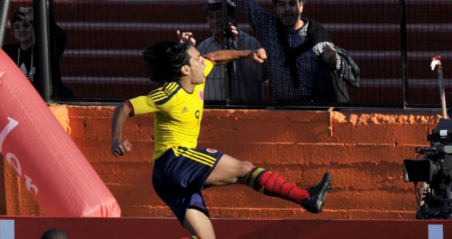 Falcao: Scored a last-gasp winner as Colombia beat Bolivia away from home