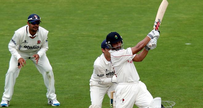 Alviro Petersen goes on the attack for Glamorgan last season