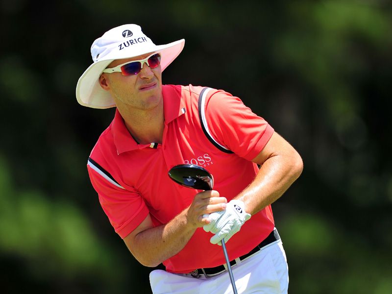 Ben Crane looks rather anxiously after this drive.