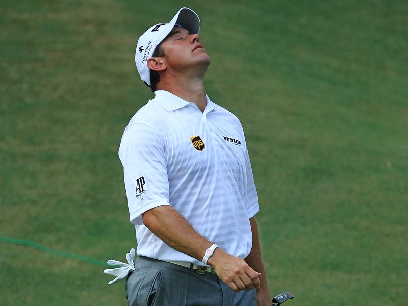 Westwood missed too many putts and couldn't hide his frustration here.