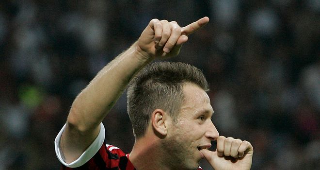 Antonio Cassano: AC Milan forward has been hospitalised after falling ill on Saturday night