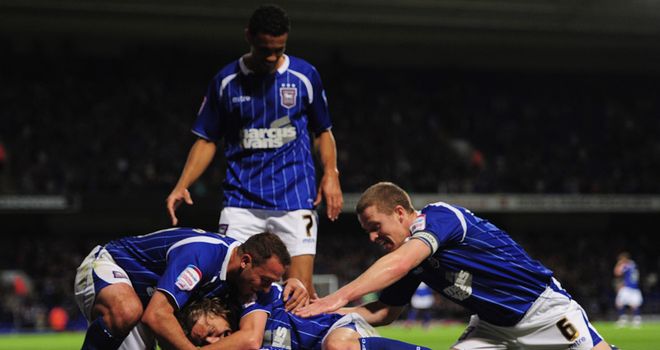 Andrews: Mobbed after his goal