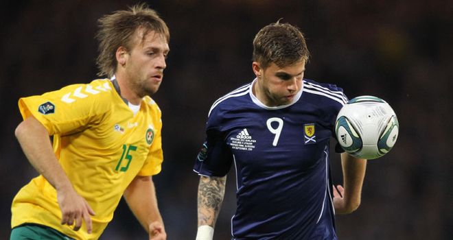David Goodwillie: Has been called up to the Scotland squad to play against Australia