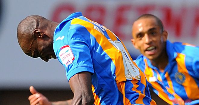 Morgan: Celebrates one of his strikes