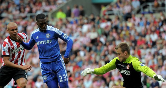 Sturridge: His clever back-heel claimed the three points for Chelsea against a hard-working Sunderland side