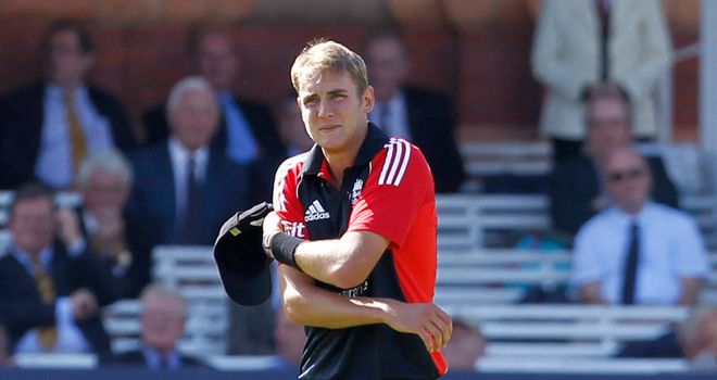 Stuart Broad: Injured as England clinched series win