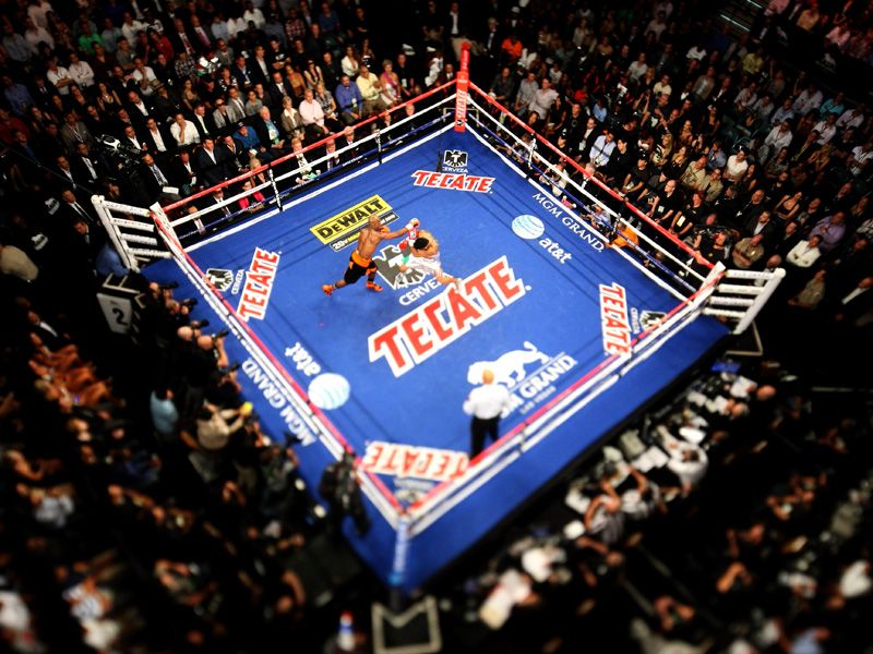 By round four it was a boxing lesson from 'Money', with Ortiz quite simply outclassed.