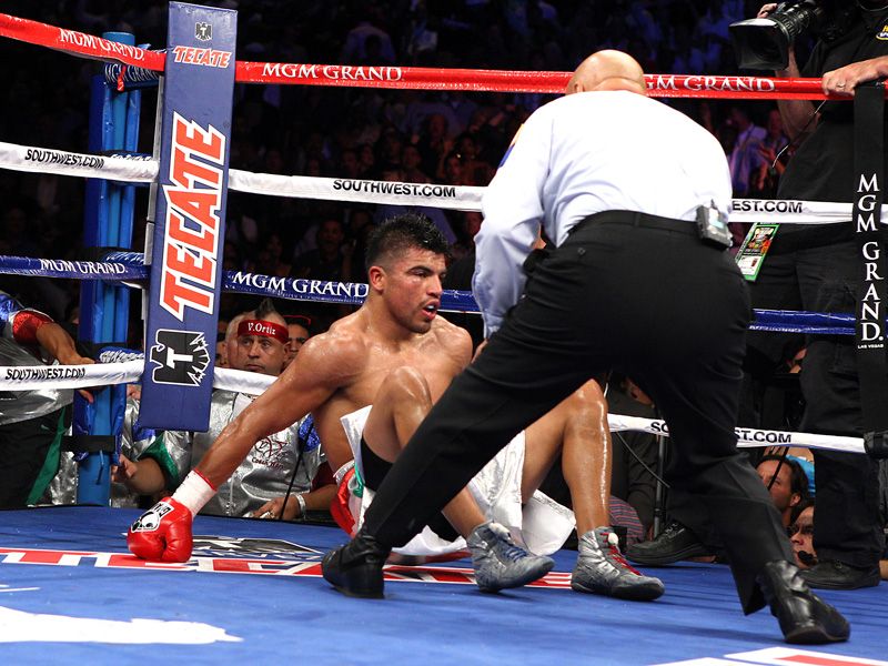 that sent Ortiz down to the canvas and to defeat.