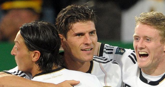 Mario Gomez: Striker was on target with Germany's third goal in their victory over Belgium