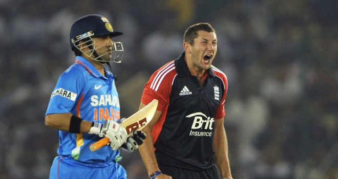 Tim Bresnan (R): Fined for showing dissent to an umpire in Mohali.
