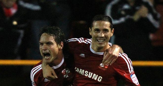 Joe Devera (r): Has agreed two-year deal with Portsmouth