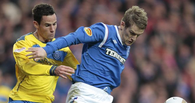 Kevin Moon (L): St Johnstone midfielder is hoping to agree a new contract to stay at the club