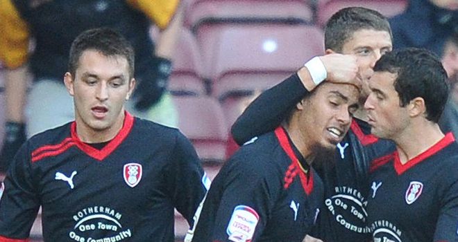 Marshall: Celebrates Rotherham's third goal