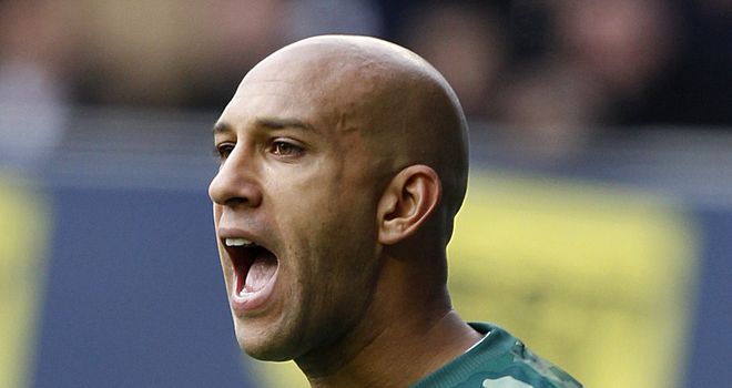 Tim Howard: Hoping the Toffees strengthen in next month's transfer window