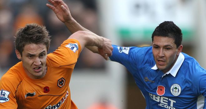 Antolin Alcaraz: Could find himself in trouble with the FA for appearring to spit at Richard Stearman