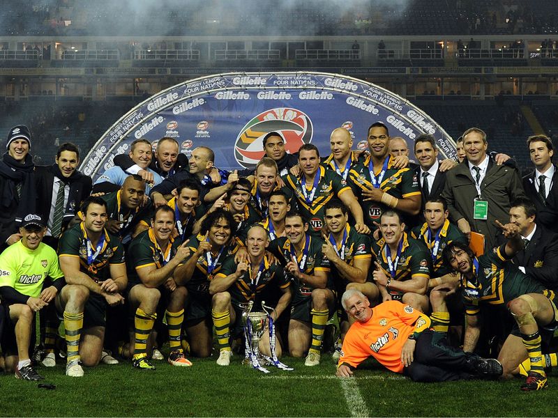 Australia regained the Four Nations trophy on Saturday with a 30-8 victory over England in Leeds